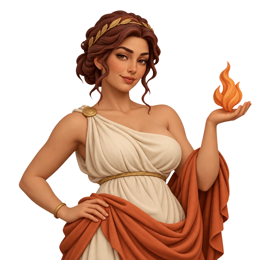 Hestia, host of Hestia's Hearth